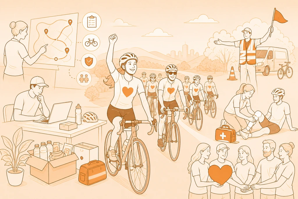 Cómo organizar una marcha ciclista solidaria